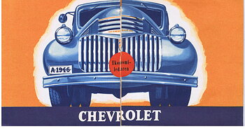 1946 Chevrolet Truck Försäljningsfolder Svensk