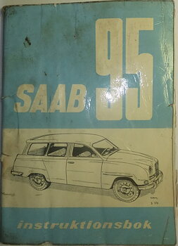 1963 SAAB 95 B Instruktionsbok
