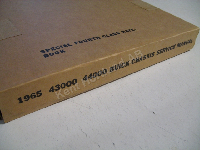 1965 Buick 43000 and 44000 Special Chassis Service Manual