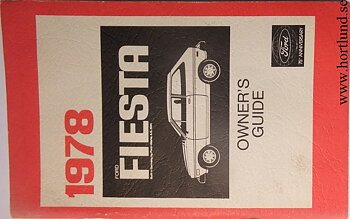 1978 Ford Fiesta Owners Manual