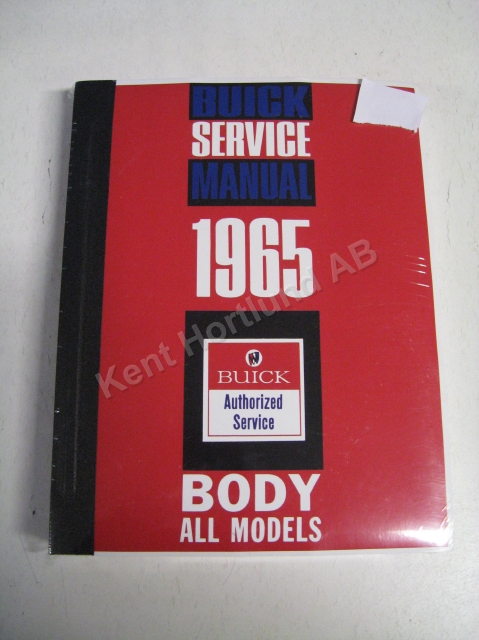 1965 Buick Body Service Manual