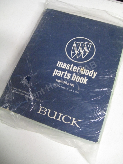 1940-65 Buick Master body parts book