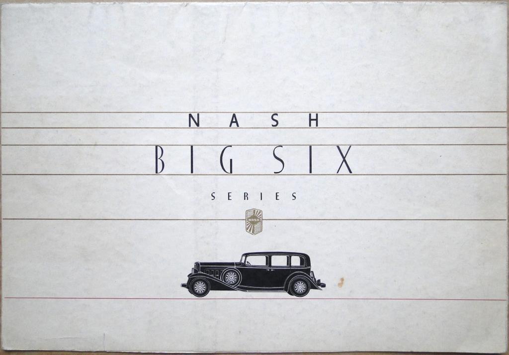 1932 Nash Big Six broschyr