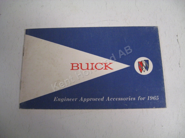 1965 Buick Tillbehörsbroschyr