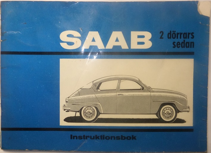 1965 SAAB 2 dörrars sedan 96-5 Instruktionsbok