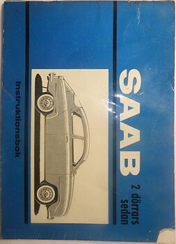 1965 SAAB 2 dörrars sedan 96-5 Instruktionsbok