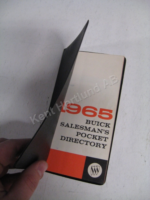 1965 Buick Salesman pocket directory