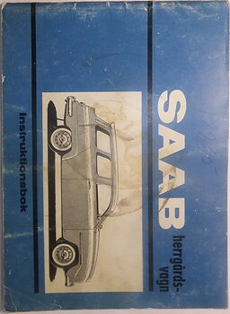 1965 SAAB herrgårdsvagn 95-5 Instruktionsbok
