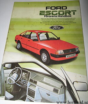 1984 Ford Escort Förarens handbok