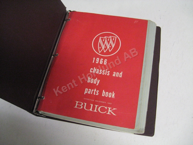 1966 Buick chassis and body parts book