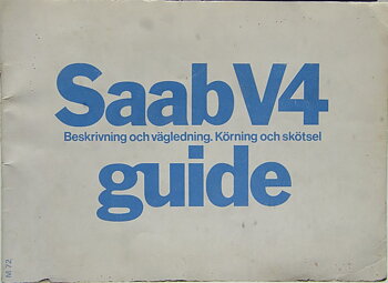 1972 SAAB V4 Guide