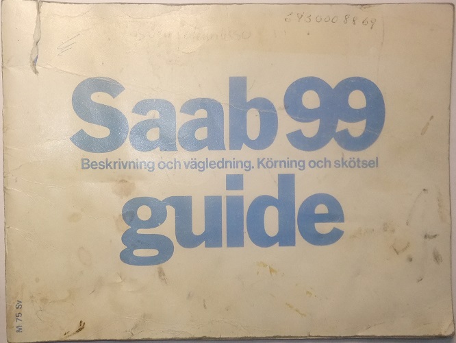 1975 SAAB 99 Guide 8-74