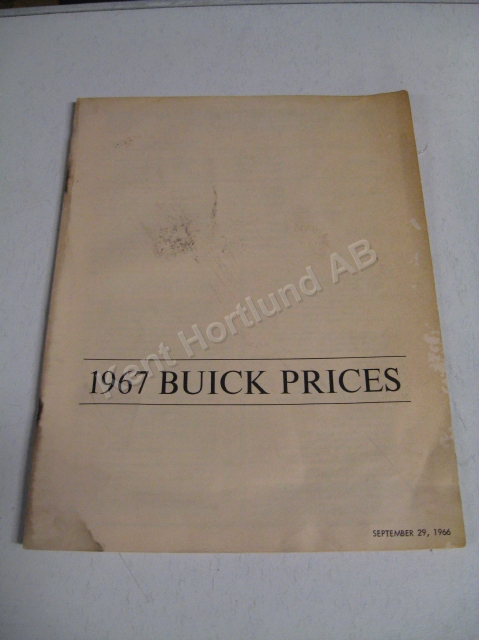 1967 Buick prices