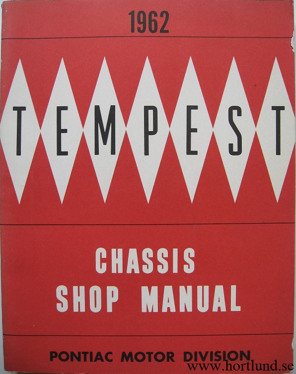 1962 Pontiac Tempest Chassis Shop Manual