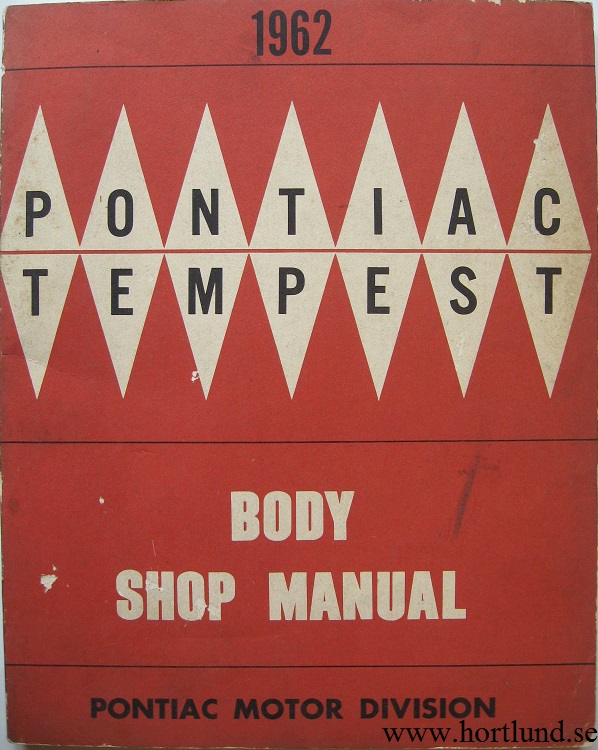 1962 Pontiac och Tempest Body Shop Manual
