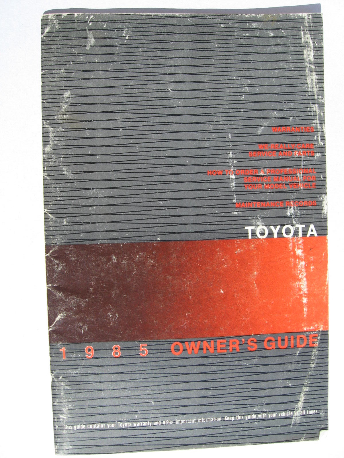 1985 Toyota 4WD Truck & 4 Runner Owner's Manual - 2