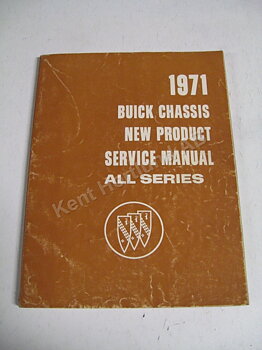 1971 Buick Chassis new product service manual