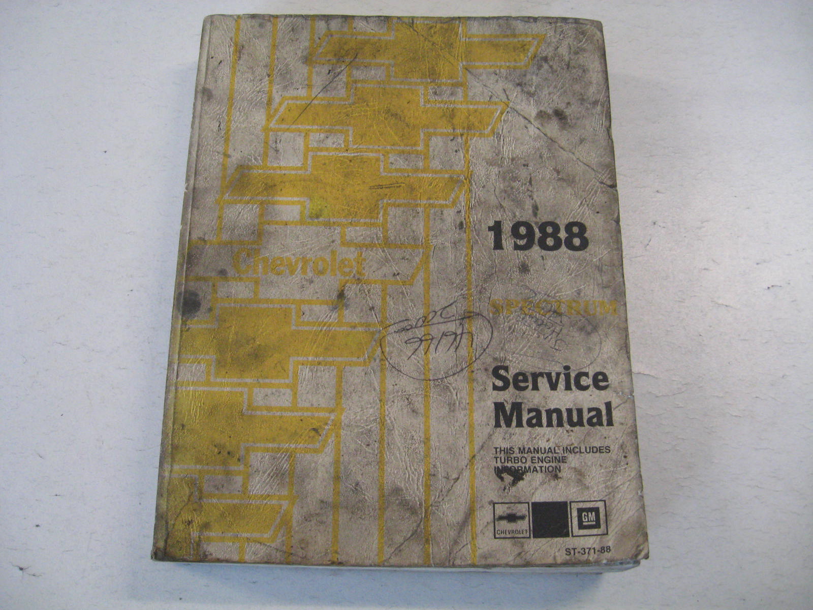 1988 Chevrolet Service Manual Spectrum