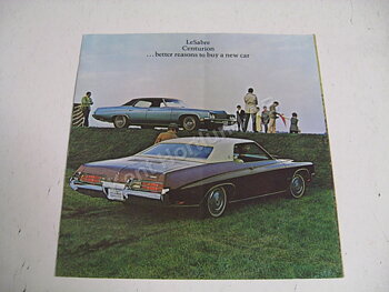 1971 Buick LeSabre and Centurion Brev Broschyr