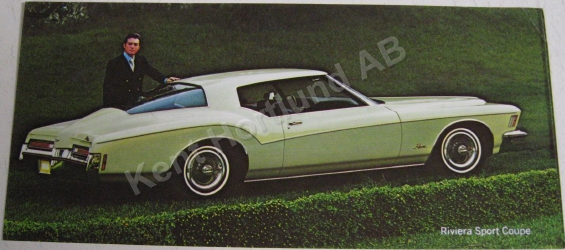 1972 Buick Riviera Sport Coupe Broschyr
