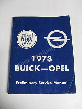 1973 Buick - Opel Preliminary service manual