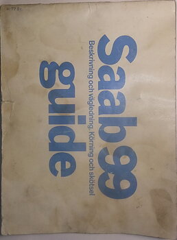 1977 SAAB 99 Guide 1:sta utg.