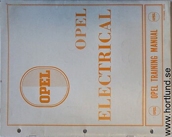 1970 Opel Kadett & GT Electrical Training Manual