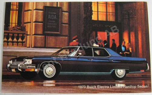 1973 Buick Electra Limited Hardtop Sedan Vykort