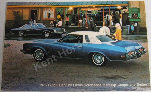 1973 Buick Century Luxus Colonnade Coupe and Sedan Vykort