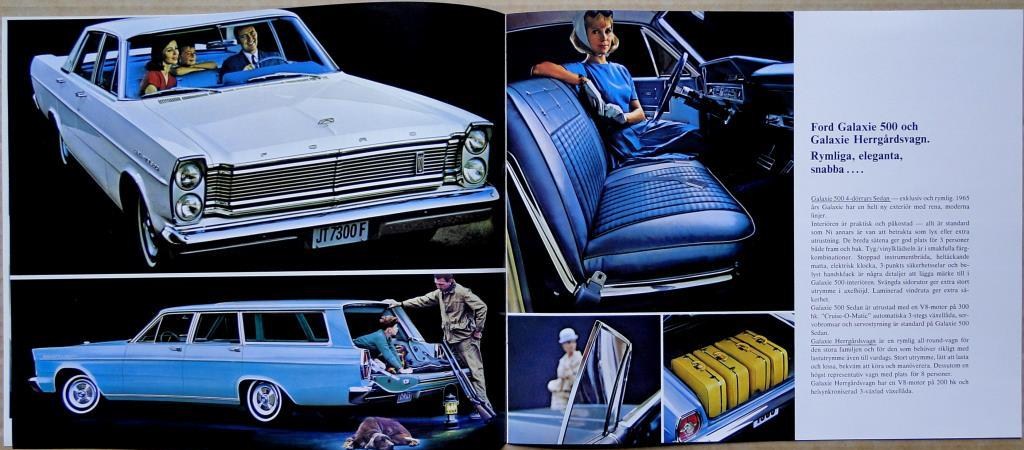 1965 Ford alla USA modeller broschyr svensk - 4