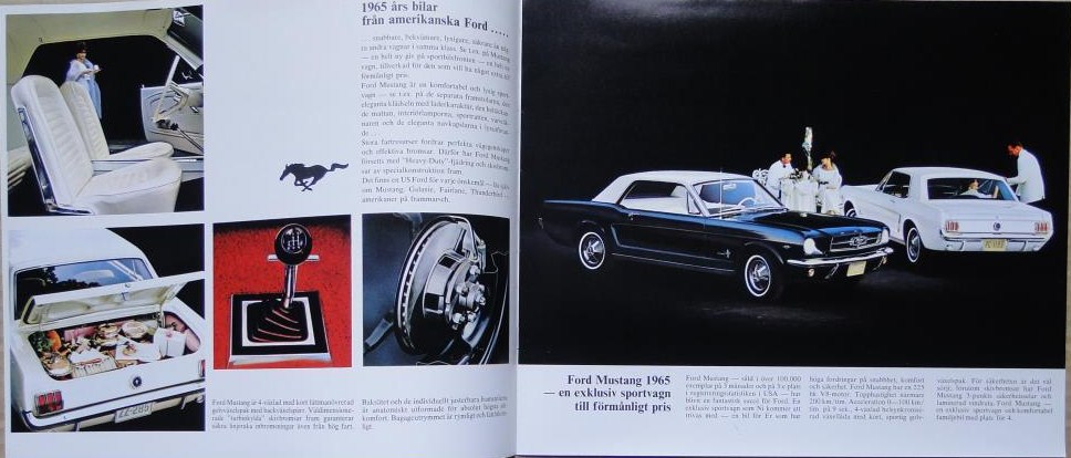 1965 Ford alla USA modeller broschyr svensk - 2