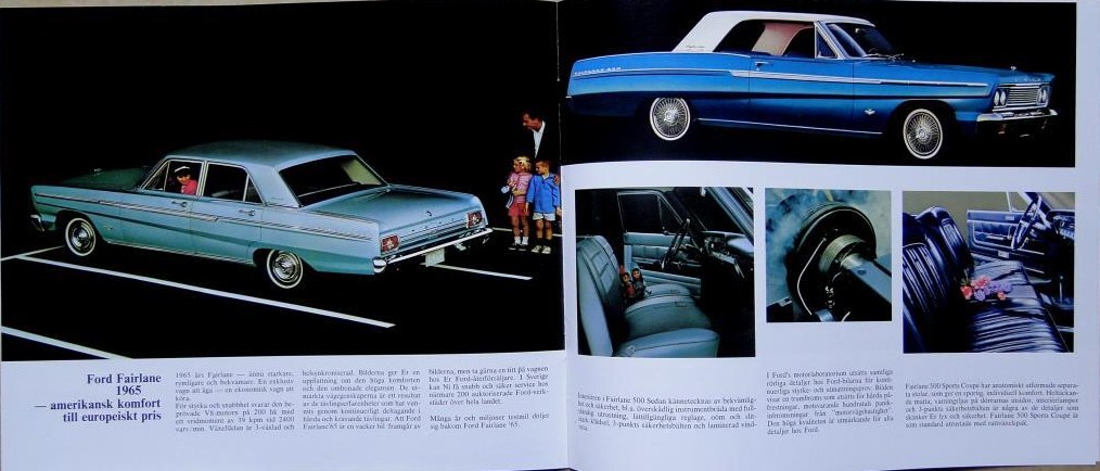 1965 Ford alla USA modeller broschyr svensk - 5