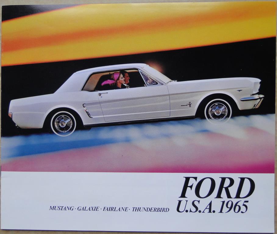 1965 Ford alla USA modeller broschyr svensk