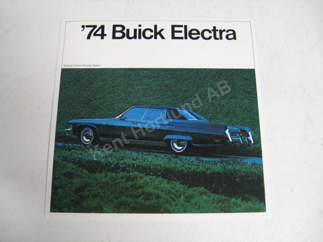 1974 Buick Electra Försäljningsbroschyr