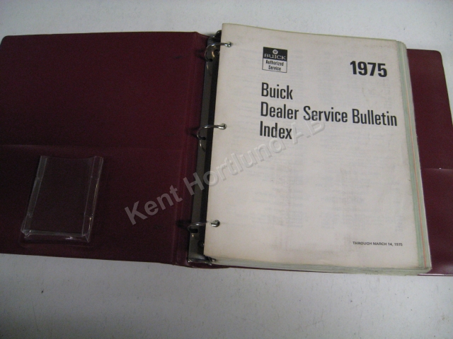 1975 Buick Service bulletins