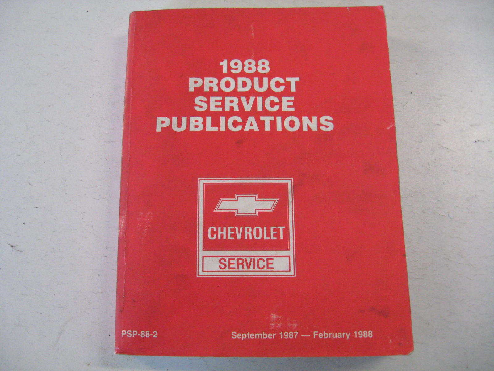 1988 Chevrolet Product Service Publications