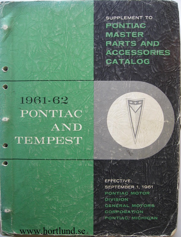 1961-1962 Pontiac och Tempest Parts Catalog
