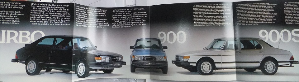 1982 SAAB Turbo 900 900S broschyr - 3