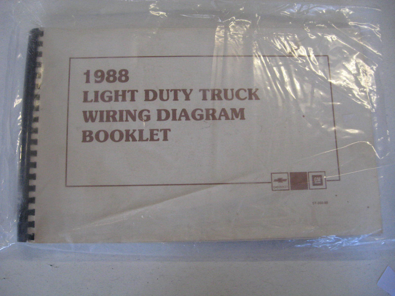 1988 Chevrolet Light Duty Truck WIring Diagram Booklet