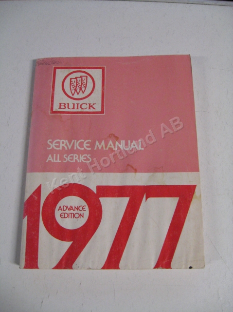 1977 Buick Service manual advance edition