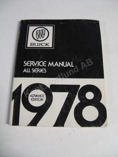 1978 Buick Service manual advance edition