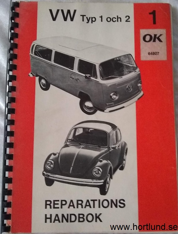 1961 - 1975 Volkswagen Typ 1 och Typ 2 Reparationshandbok