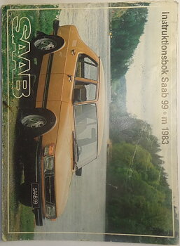 1983 SAAB 99 Instruktionsbok