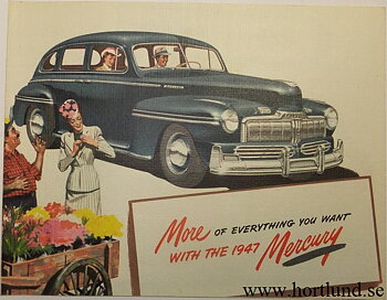 1947 Mercury broschyr original