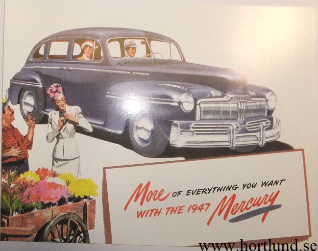 1947 Mercury broschyr
