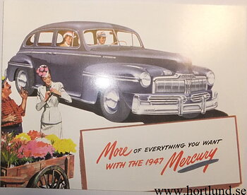 1947 Mercury broschyr