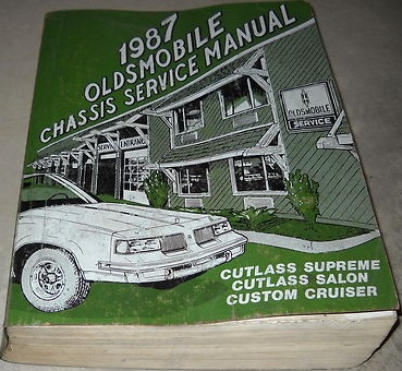 1987 Oldsmobile Cutlass Supreme, Cutlass Salon och Custom Cruiser Chassis Service Manual
