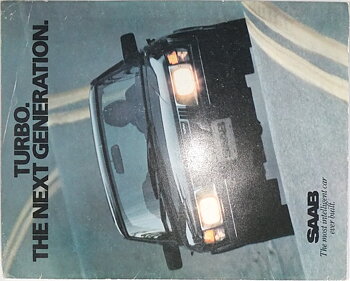 1982 SAAB 900 Turbo APC broschyr