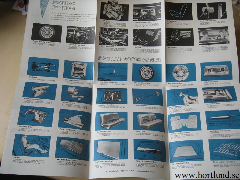 1962 Pontiac Accessories broschyr - 2