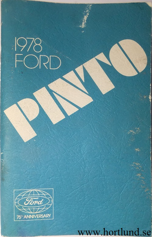 1978 Ford Pinto Owners Manual